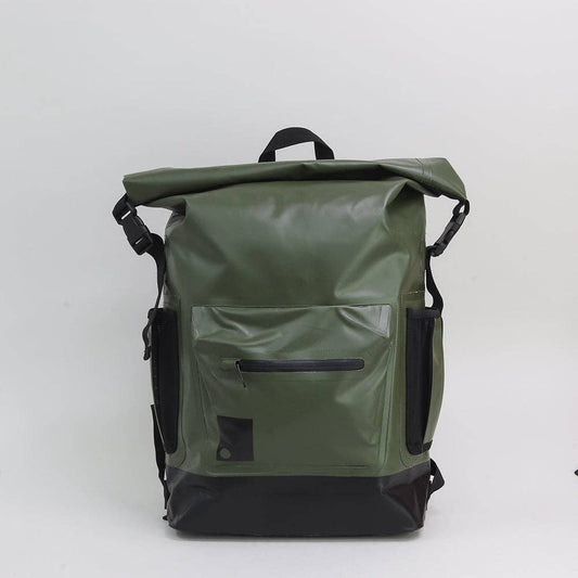 Dry Bag - Waterproof Roll Top Rucksack in Green
